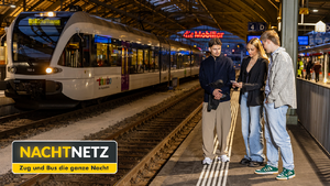 Nachtnetz: Zug und Bus die ganze Nacht